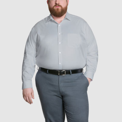 dark grey dress shirt Men's Casual Long Sleeve Dress Shirt