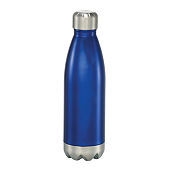 JoyJolt Triple Insulated Water Bottle with Flip Lid & Sport Straw Lid - 22 oz - Orange/Blue