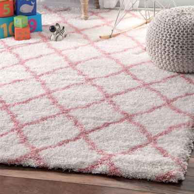 nuLoom Neda Trellis Kids Shag Rug