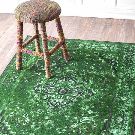 NuLoom Vintage Reiko Rug, One Size, Green