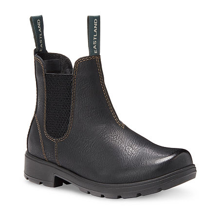 Eastland Womens Baja Chelsea Block Heel Boots, 11 Medium, Black