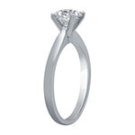 Ever Star Round 1 CT. T.W. Lab Grown (G / SI2) Diamond  Solitaire Engagement Ring in 10K or 14K White Gold