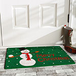 Calloway Mills Christmas Snowman Outdoor Rectangular Doormat