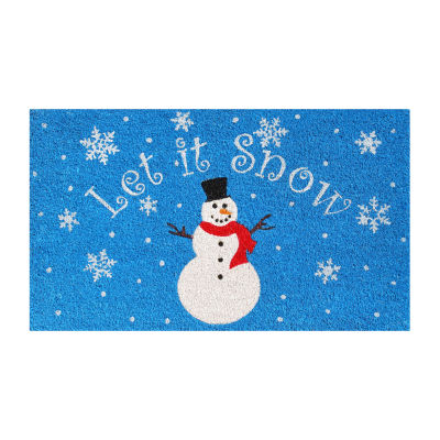 Calloway Mills Let It Snow Outdoor Rectangular Doormat