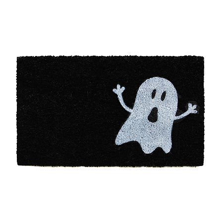 Calloway Mills Black/White Ghost Outdoor Rectangular Doormats, One Size, Multiple Colors