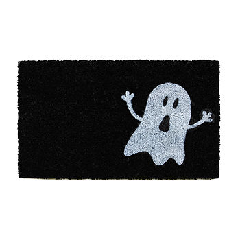 Calloway Mills Black/White Ghost Outdoor Rectangular Doormat, Color: Black  White - JCPenney