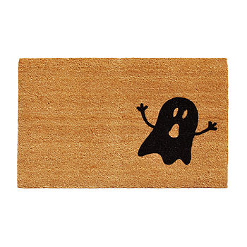 Calloway Mills Black/White Ghost Outdoor Rectangular Doormat, Color: Black  White - JCPenney
