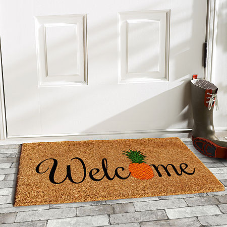 Calloway Mills Pineapple Fun Outdoor Rectangular Doormats, One Size, Multiple Colors