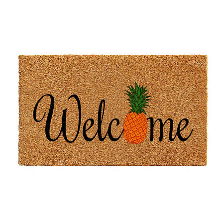 Calloway Mills Pineapple Fun Outdoor Rectangular Doormats, One Size, Multiple Colors