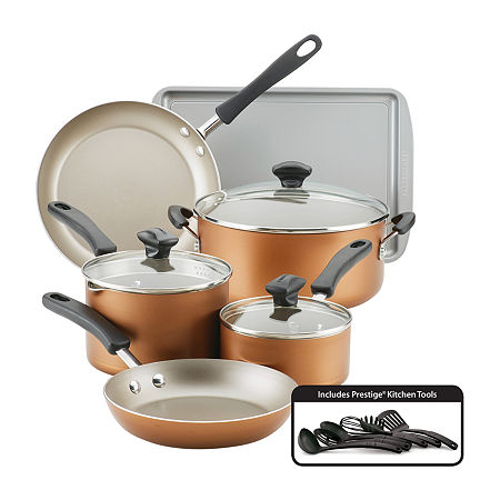 Farberware Cookstart DiamondMax 15-pc. Cookware Set, One Size, Brown