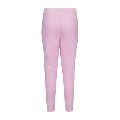 PUMA Jogger Big Kid Girls Cuffed Regular Fit Fleece Sweatpant