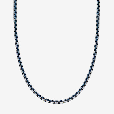 Stainless Steel Inch Solid Box Chain Necklace