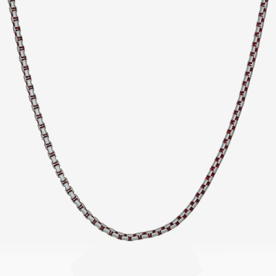 Stainless Steel Inch Solid Box Chain Necklace