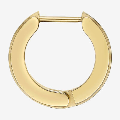 Mens Cubic Zirconia Stainless Steel 14mm Single Earring