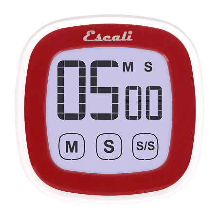 Escali DR3-U Touch Screen Digital Timer, One Size, Red