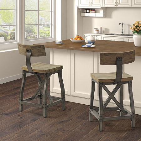 INK+IVY Lancaster Dining Room Collection Counter Height Bar Stool, One Size, Brown