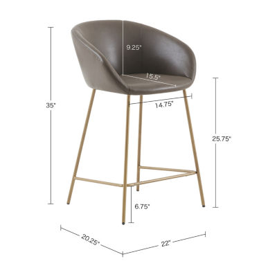 Madison Park Andrina Dining Room Collection Counter Height Upholstered Bar Stool