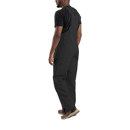 Berne Slab Unlined Duck Bib Mens Workwear Overalls, 36 30, Black