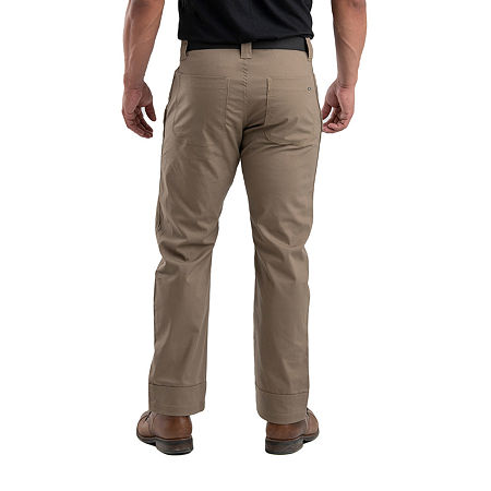 Berne Flex 180 Ripstop Short Mens Regular Fit Workwear Pant, 32 32, Beige