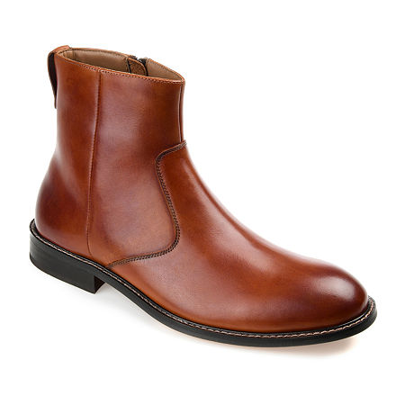 Thomas And Vine Mens Faust Flat Heel Chelsea Boots, 12 Medium, Brown