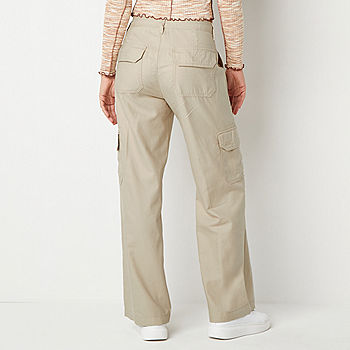 Arizona Womens Low Rise Wide Leg Cargo Pant - JCPenney
