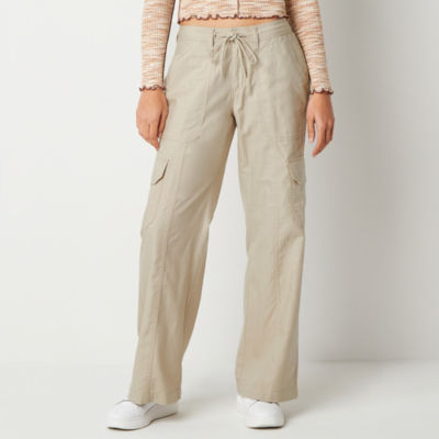 Arizona Womens Low Rise Flare Cargo Pant-Juniors