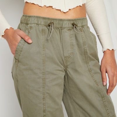 Arizona Womens Low Rise Flare Cargo Pant-Juniors