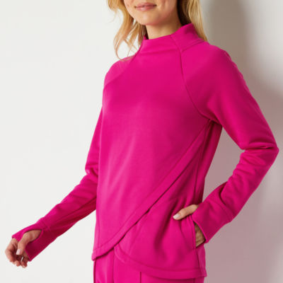 Xersion Therma Fleece Womens Funnel Neck Long Sleeve Sweatshirt