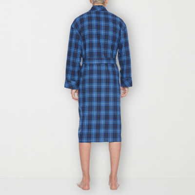 Residence Mens Flannel Long Sleeve Length Robe