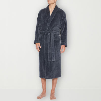 Residence Mens Tall Fleece Long Sleeve Length Robe