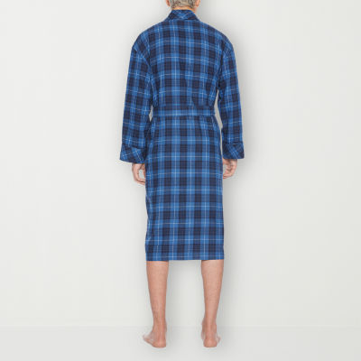 Residence Mens Big Flannel Long Sleeve Length Robe