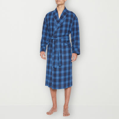 Residence Mens Big Flannel Long Sleeve Length Robe