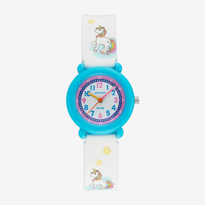 Armitron Girls White Strap Watch 27-1005bwt