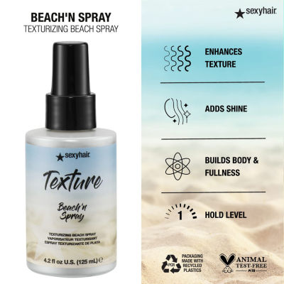 Sexy Hair Texture Beach N Spray Styling Product 4.2 oz.