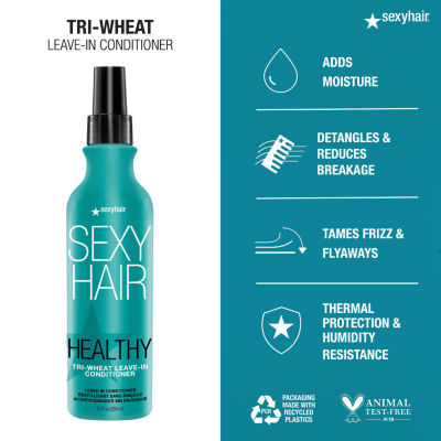 Sexy Hair Healthy Tri-Wheat Leave In Conditioner 8.5 oz.