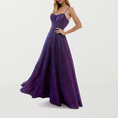 jcpenney a line dresses Purple Prom Clearance City Triangle Womens A-Line Dress Juniors Sparrow Short Wedding Dress pcat-345 color:Wisteria