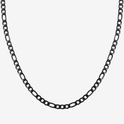 Stainless Steel 22 Inch Figaro Chain Necklace