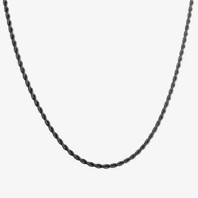 Stainless Steel 24 Inch Rope Chain Necklace