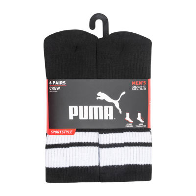 PUMA Sportstyle Training 6 Pair Crew Socks Mens