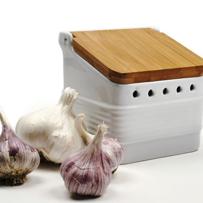 Design Imports Stoneware Garlic Keeper