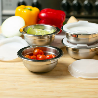 Design Imports 4-pc. Prep Bowls with Lid Set