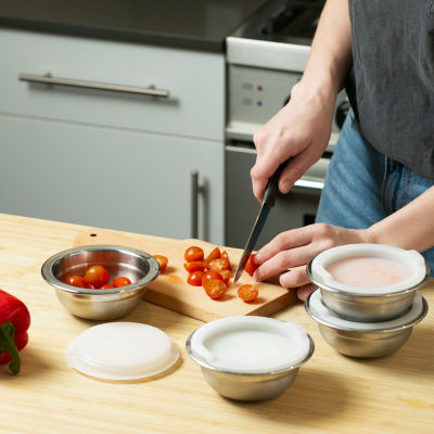 Design Imports 4-pc. Prep Bowls with Lid Set