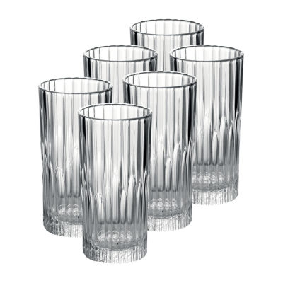 Duralex Manhattan 6-pc. Highball Glasses Dishwasher Safe Shatter Resistant