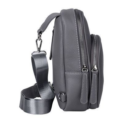 Julia Buxton Pu Sling Womens Adjustable Straps Backpack