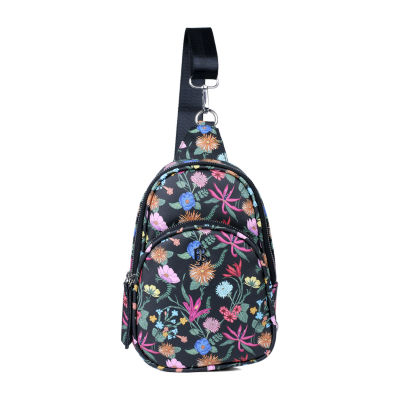 Julia Buxton Pu Sling Womens Adjustable Straps Backpack