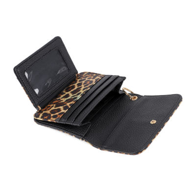 Julia Buxton Mini Flap Card Case Womens RFID Blocking Wallet