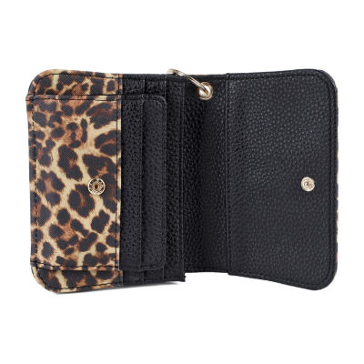 Julia Buxton Mini Flap Card Case Womens RFID Blocking Wallet