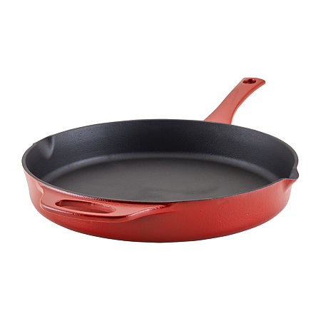 Rachael Ray NITRO Cast Iron 12 Skillet, One Size, Red