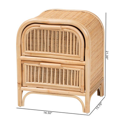 Adrika 2-Drawer Nightstand