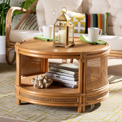 Louis 1-Drawer Rattan Coffee Table